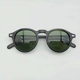 Vintage Round Acetate Sunglasses