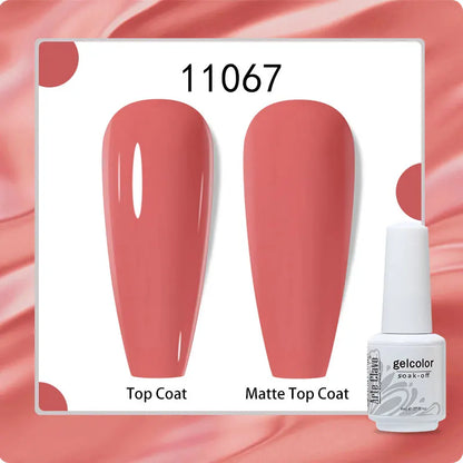8ml Pure Color Gel Nail Polish Nail Art Manicure Semi Permanent