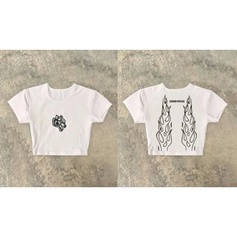 Women’s Cropped Gym Shirt Stretchy Fitness Workout Top