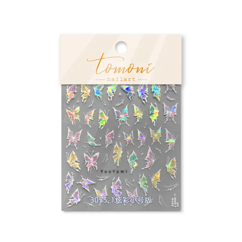 Bronzing Gilded Butterfly Nail Art