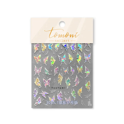 Bronzing Gilded Butterfly Nail Art