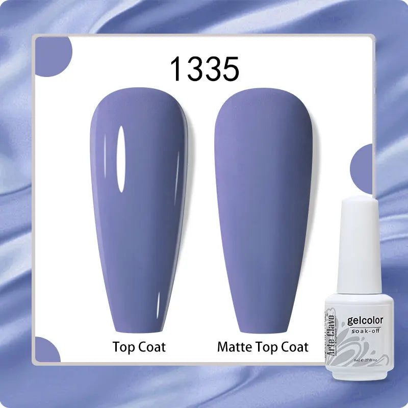 8ml Pure Color Gel Nail Polish Nail Art Manicure Semi Permanent