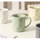 400ml Simple Color Ceramic Cup High-value Coffee Cups Large-capacity Mugs