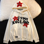 Y2K Hip Hop Star Hoodie Fashion Streetwear for Women