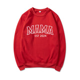 Mama Est 2024 Sweatshirt Mothers Comzy Crewneck