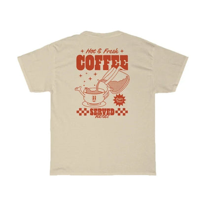 Coffee Lover Cartoon Women’s Cute Retro Graphic T-Shirt