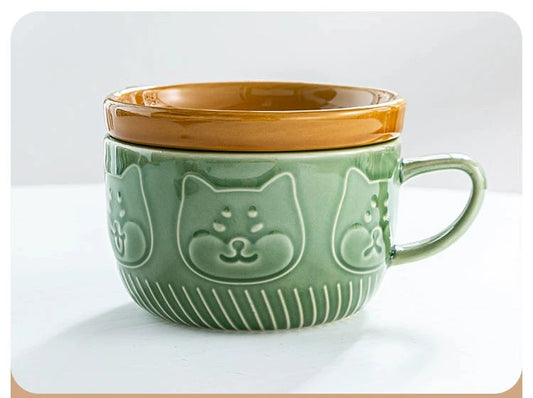 250ML Japanese Shiba Inu Ceramic Coffee Cup