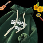 High Hoodies Comzy Autumn Letter Print Pullover