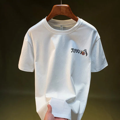 Men’s 2025 Summer Tee Panda Print Loose Fit Shirt