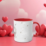 1pc Cupid Pattern 3d Printed Hot Cocoa Mug 11oz Ceramic