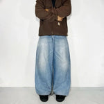 Skateboard Jeans: Low-Waist, Wide-Leg Style for Men