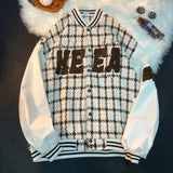 2023 Retro Letter Print Baseball Jackets Hip Hop Streetwear for Autumn and Winter