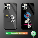 Cartoon S-Snoopys Phone Case For iPhone Magsafe Magnetic Wireless