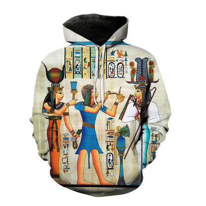 Streetwear Hoodies Männer Alter Horus Ägyptischer Gott Auge Ägyptens Pharao Anubis