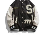 Jacke Casual Retro Print Mode Baseball Uniform Männer Streetwear