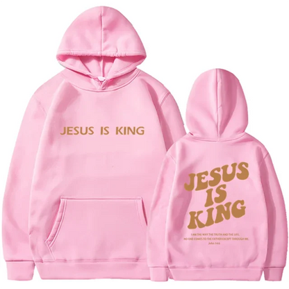 Jesus Is King Hoodie Women's Harajuku Streetwear