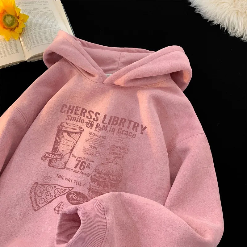 Streetwear Loose Lazy Hoodies Pullover Hip-hop Sweatshirt