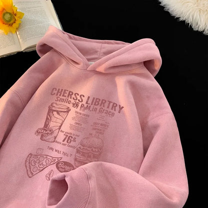 Streetwear Loose Lazy Hoodies Pullover Hip-hop Sweatshirt