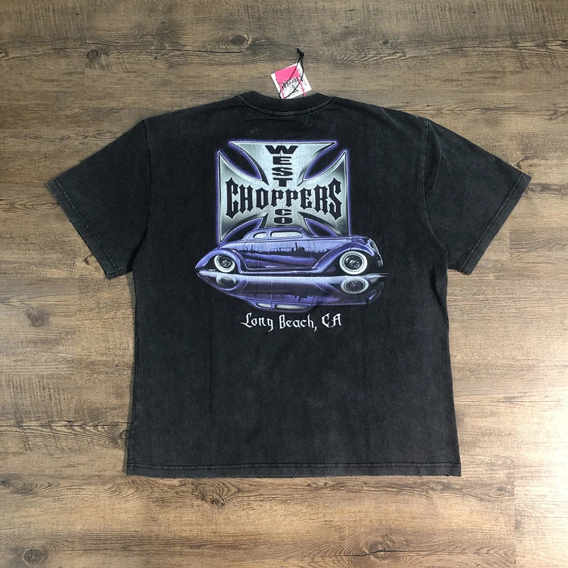 Vintage Frog Drift T-Shirt Men’s Oversized Casual Streetwear Tee