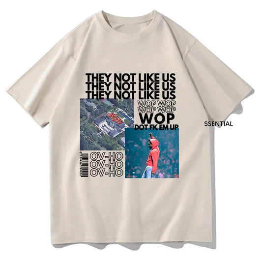 Kendrick Lamar Not Like Us Tshirt Clothing Harajuku Kawaii Tops Summer