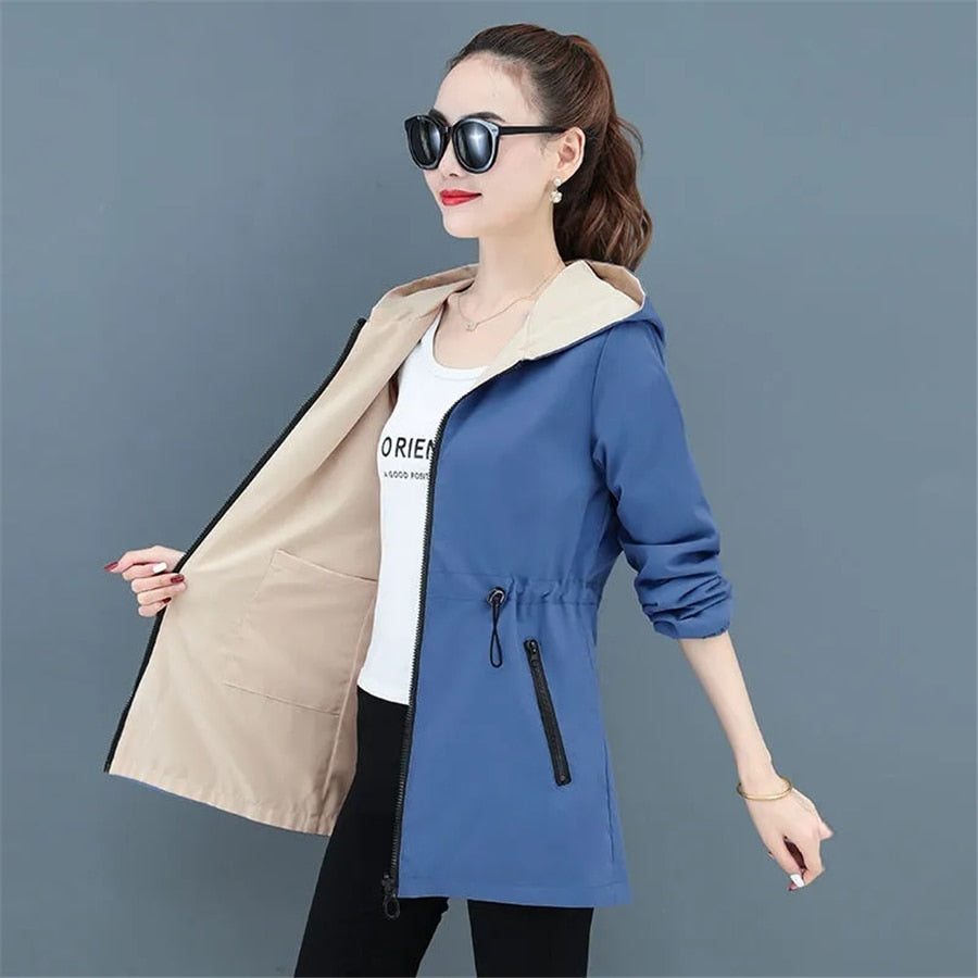 Women Sweatshirts Casual Chaqueta Mid-length Classic