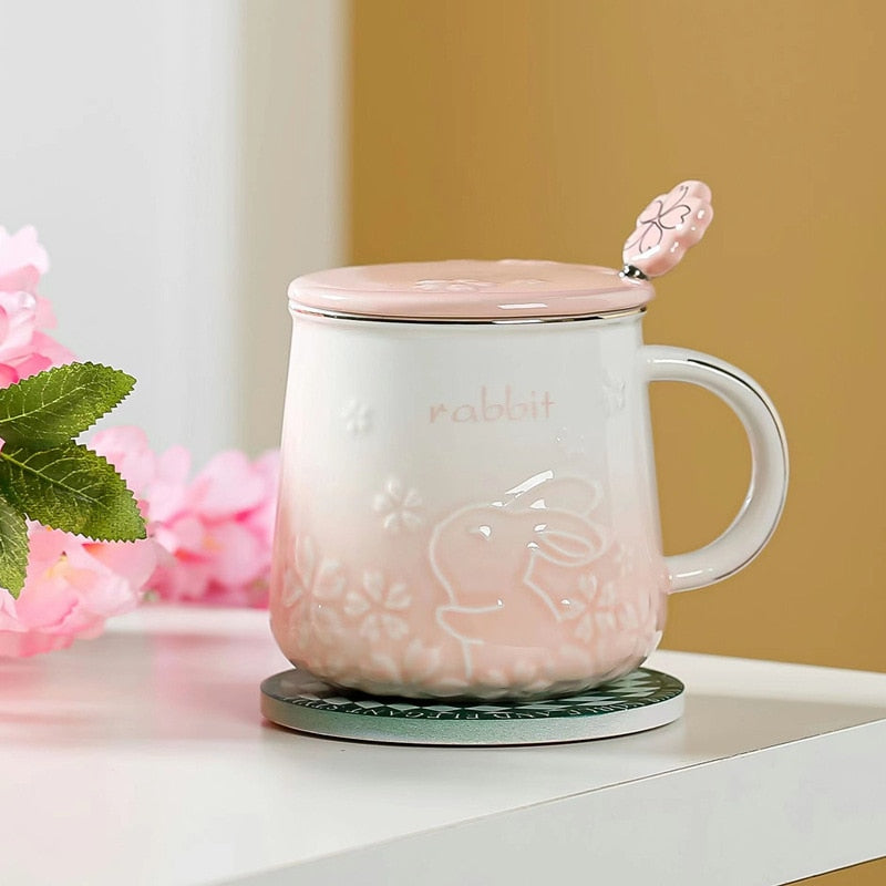 Luxury cherry blossom high beauty mug with gift