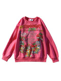 2024 Strawberry Print Sweatshirt - Autumn Casual Fashion for Women