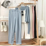 Women 2024 Spring Casual Loose Straight Trouser Female