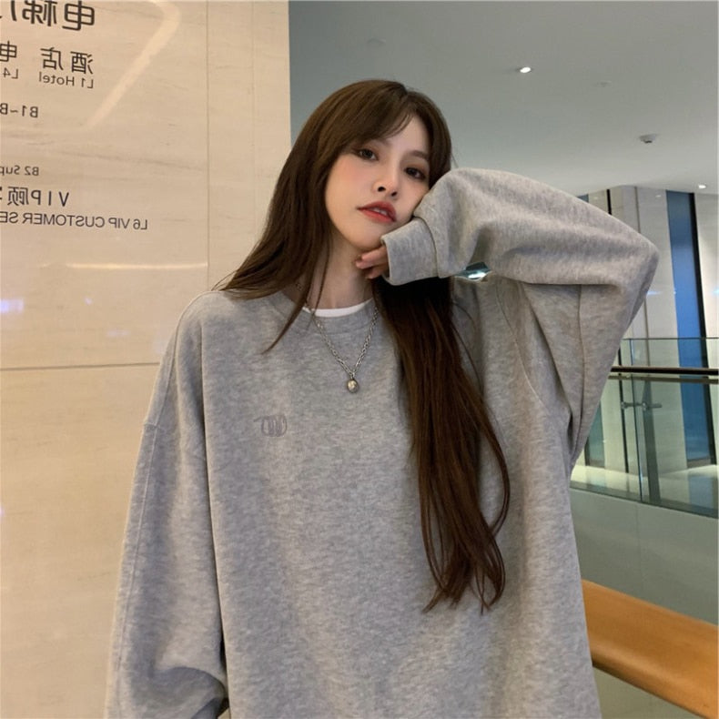 Hoodies Damen Mode Langarm Hoodie Sweatshirt Harajuku