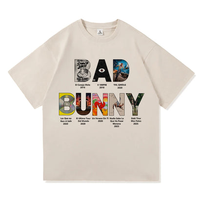 Bad Bunny 2025 Vintage Frog Graphic Tee