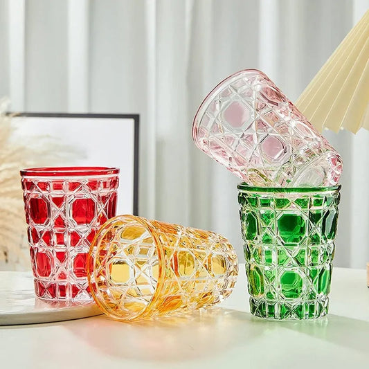 310ml Glass Water Bottle Glassware Vintage Water Cup Drinking