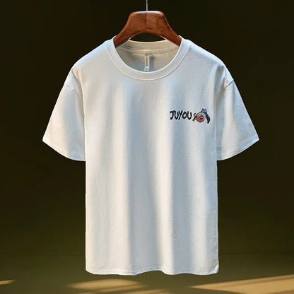 Men’s 2025 Summer Tee Panda Print Loose Fit Shirt