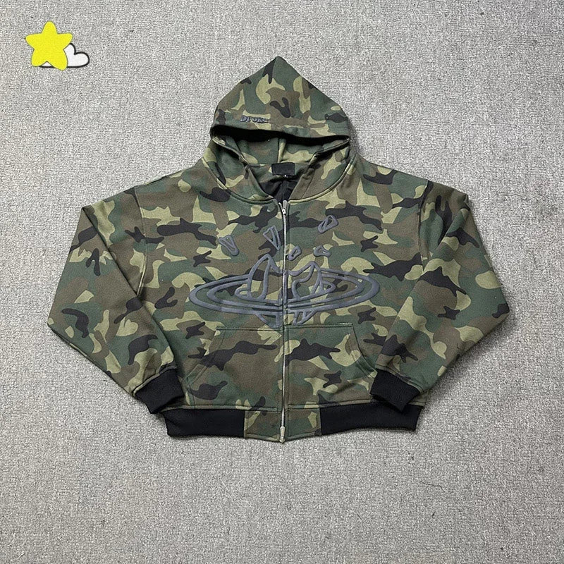 Men's Casual Foam Letters Graphic Hoodie High Quality Cotton Black Pullover