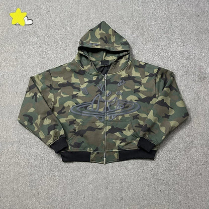 Men's Casual Foam Letters Graphic Hoodie High Quality Cotton Black Pullover