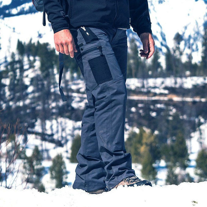 Men Cargo Pants Military Tactical Outdoor Hiking Waterproof Multi-Pocket