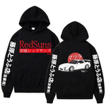 Anime Initial D Hoodies Mazda RX7 Bedruckter Hoodie JDM Automobile Kultur