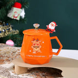 400ml Cartoon Santa Claus Elk Ceramic Mug