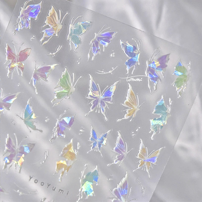 Bronzing Gilded Butterfly Nail Art