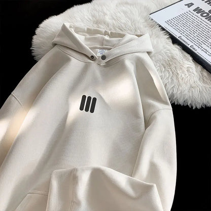 2024 Kapuzenpullover mit vertikalem Balkenmuster für Herren