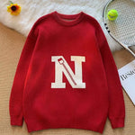 Men Sweater Casual Knitted Streetwear Autumn Harajuku Design