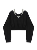 Frau Sweatshirt Hoodies Mode Weiblich Chic Lose