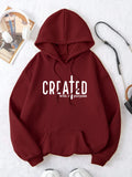 Created With At Purpose Hoodies Trendy Christian Sweatshirt