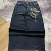 Y2K Baggy Jeans Unisex Embroidered Hip Hop Wide Leg Streetwear