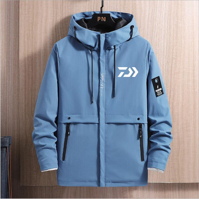 Spring Autumn  Fishing   Jacket Hooded Windbreaker Senior Cycling Leisure Sportswear Top - xinnzy