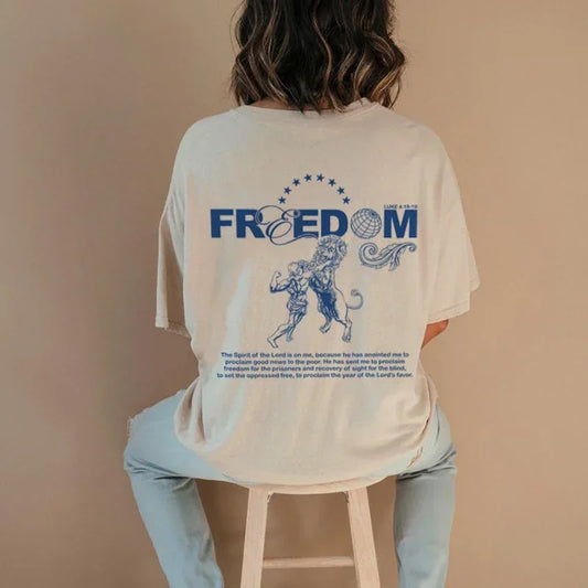 Christian Streetwear Tee Jesus Faith Bible Verse Back Print Top