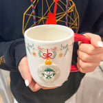 New Christmas Snowman Hand Painted Ceramic Mug Christmas Gift