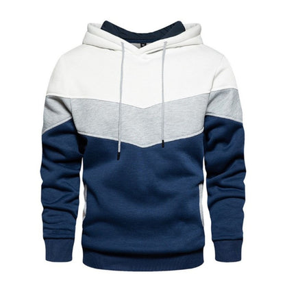 Men Hoodie Fleece Panel Casual Sports