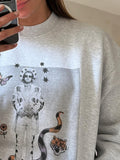 Drucken Sie grafische Sweatshirts, lässige Kapuzenpullover, modische Vintage-Stile