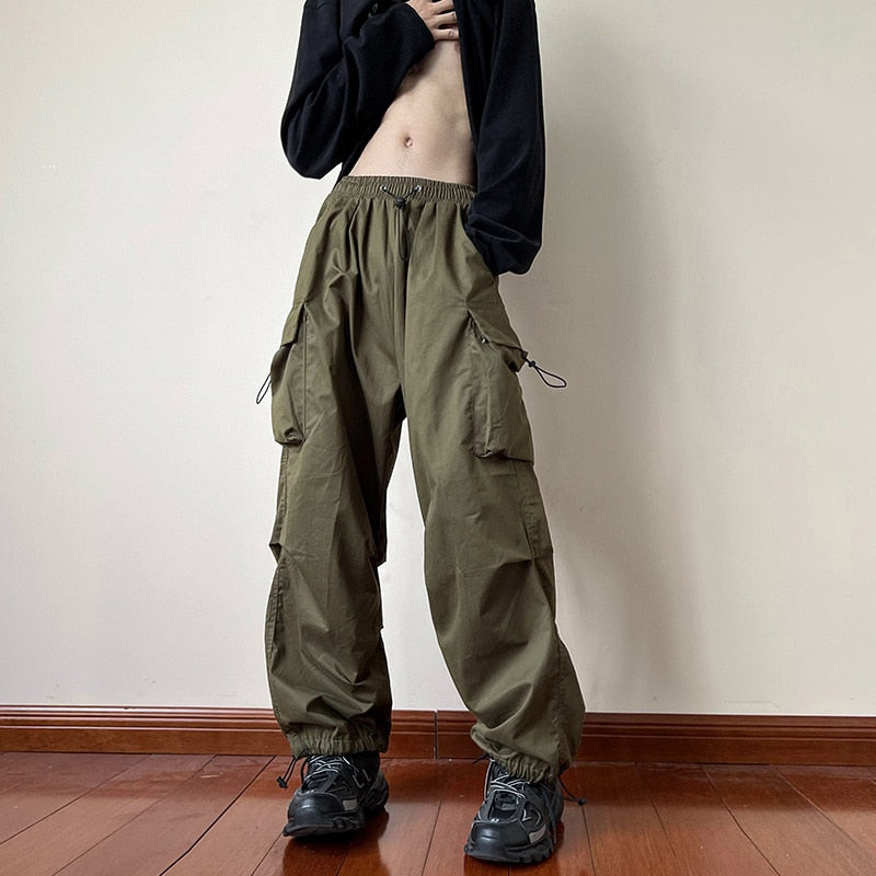 Cargo Pants Y2K Women Vintage Low Waist