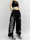 Hosen Y2k Jogger Casual Jogging Streetwear Hip Hop Harajuku Oversize Buchstaben Goth